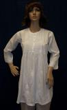 Kurti White Kurti Cotton Embroidered #1666